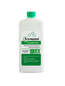 Дезинфицирующее средство с моющим эффектом «Алмадез» КОНЦЕНТРАТ- 1 л (крышка)